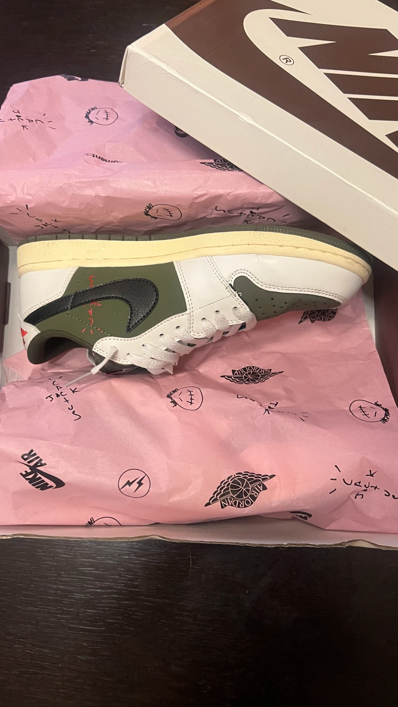 Nike Air Jordan 1 Low x Travis Scott Olive | Caixa Incluída – photo 5